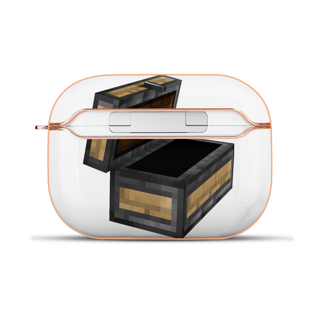 （画像用） マインクラフト ブロックの世界 Minecraft MC Block world 【AirPods Pro用】ハードシェル保護ケース｜耐衝撃・防指紋・カラビナ付き商品仕様