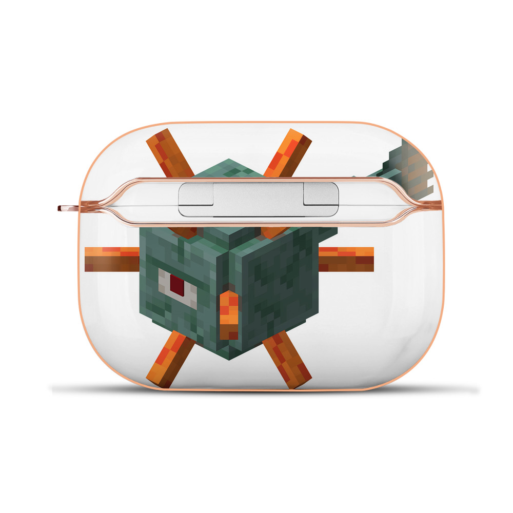 （画像用） マインクラフト ブロックの世界 Minecraft MC Block world 【AirPods Pro用】ハードシェル保護ケース｜耐衝撃・防指紋・カラビナ付き商品仕様