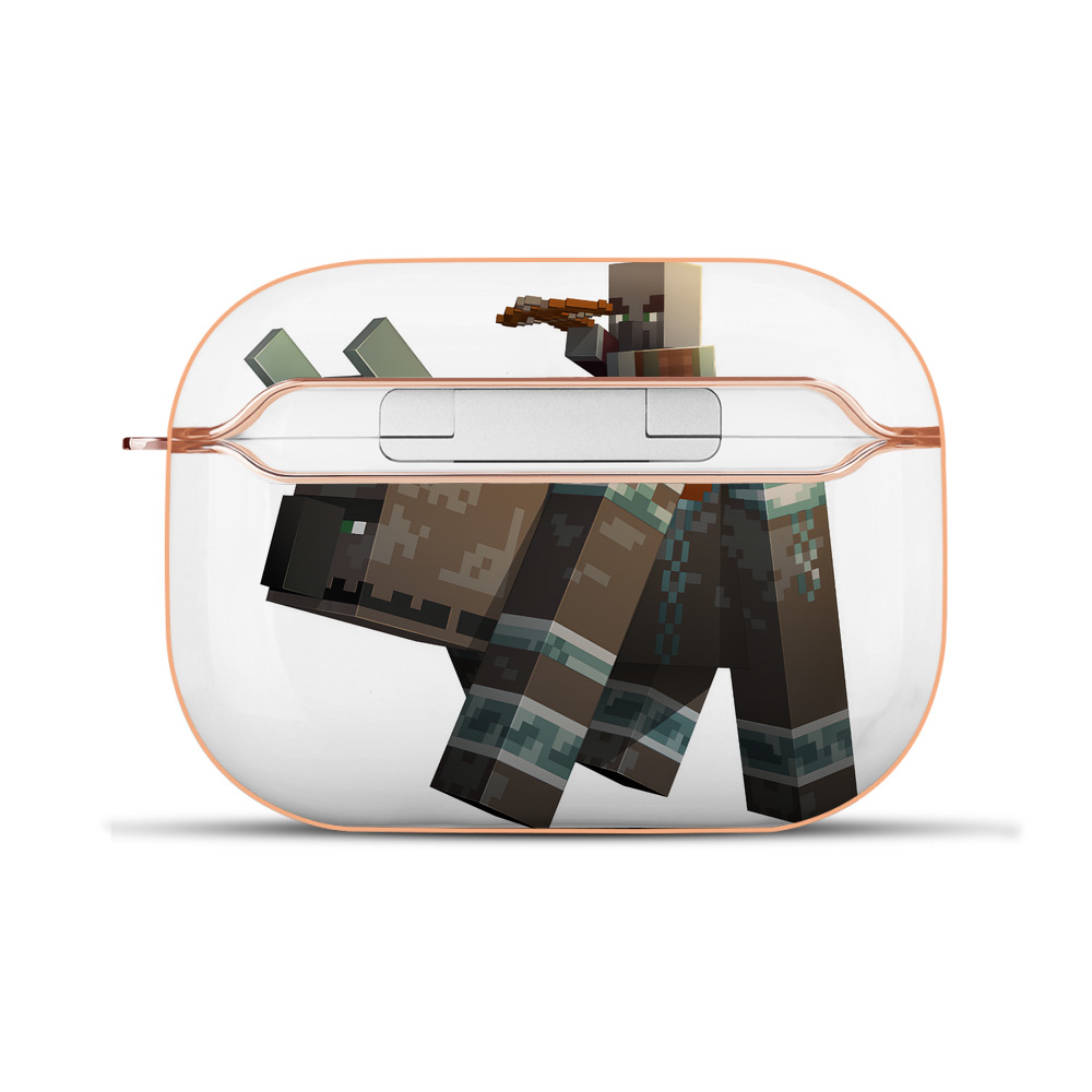 （画像用） マインクラフト ブロックの世界 Minecraft MC Block world 【AirPods Pro用】ハードシェル保護ケース｜耐衝撃・防指紋・カラビナ付き商品仕様