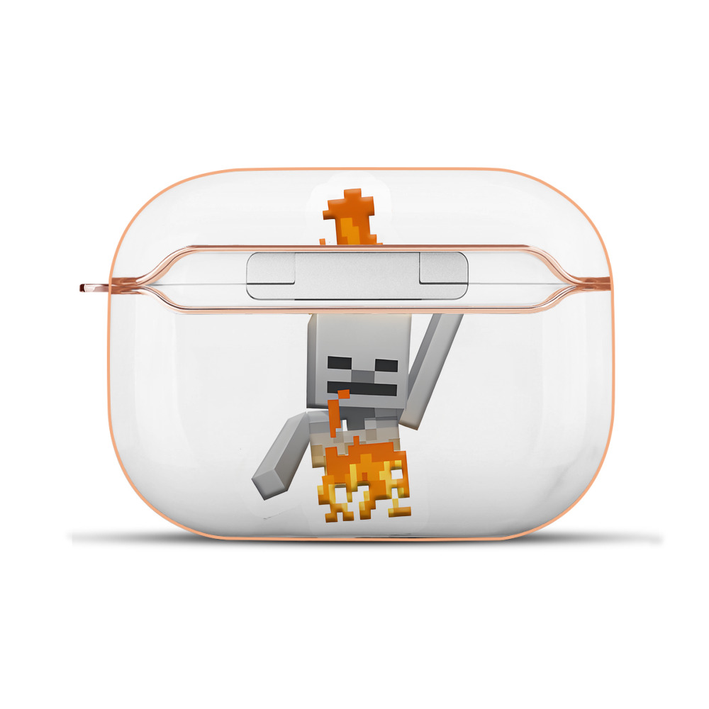 （画像用） マインクラフト ブロックの世界 Minecraft MC Block world 【AirPods Pro用】ハードシェル保護ケース｜耐衝撃・防指紋・カラビナ付き商品仕様