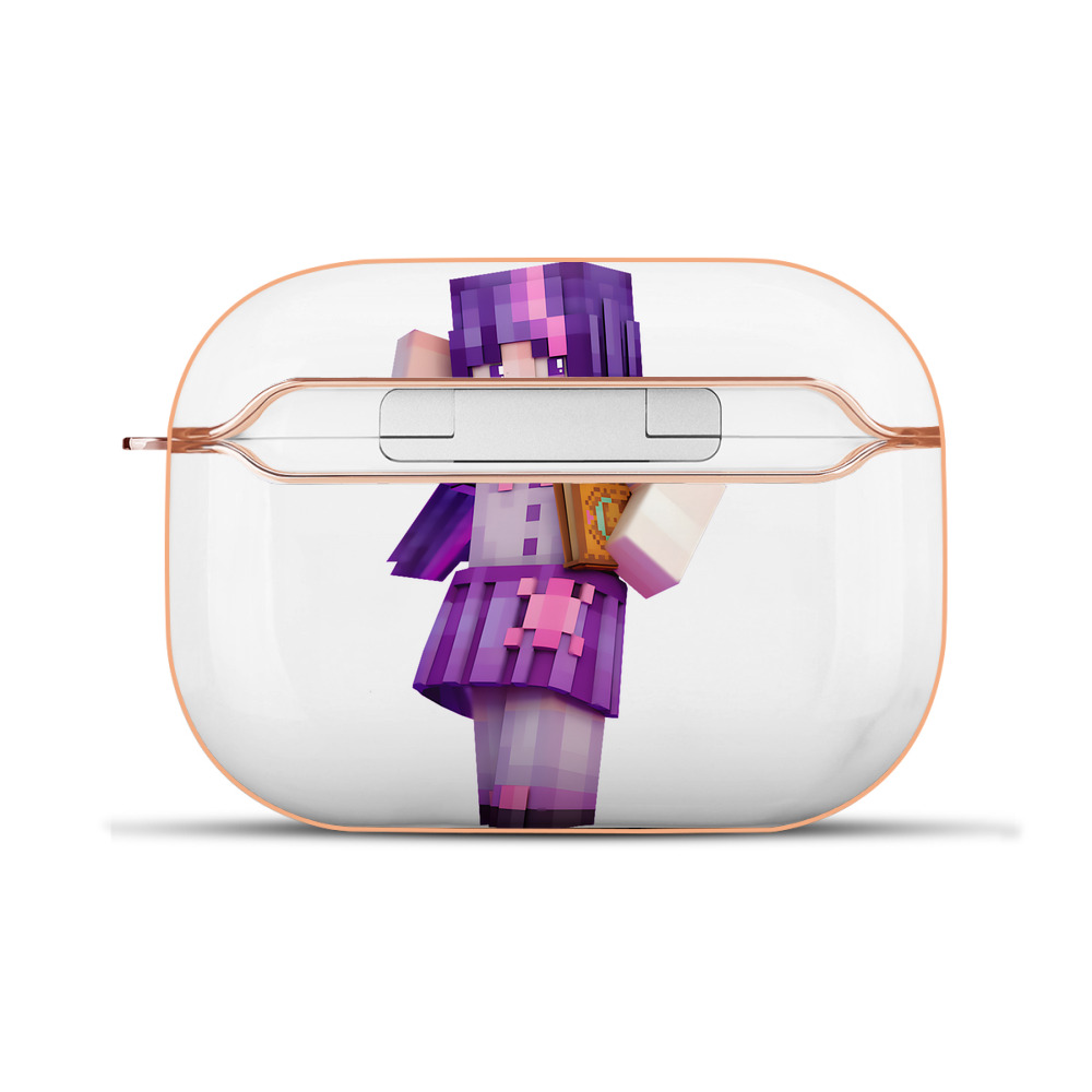 （画像用） マインクラフト ブロックの世界 Minecraft MC Block world 【AirPods Pro用】ハードシェル保護ケース｜耐衝撃・防指紋・カラビナ付き商品仕様