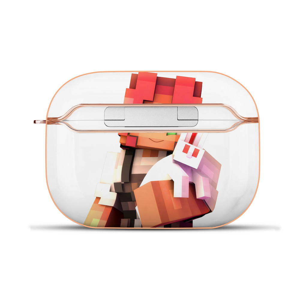 （画像用） マインクラフト ブロックの世界 Minecraft MC Block world 【AirPods Pro用】ハードシェル保護ケース｜耐衝撃・防指紋・カラビナ付き商品仕様