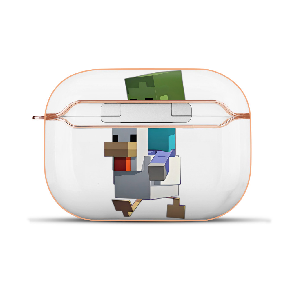 （画像用） マインクラフト ブロックの世界 Minecraft MC Block world 【AirPods Pro用】ハードシェル保護ケース｜耐衝撃・防指紋・カラビナ付き商品仕様