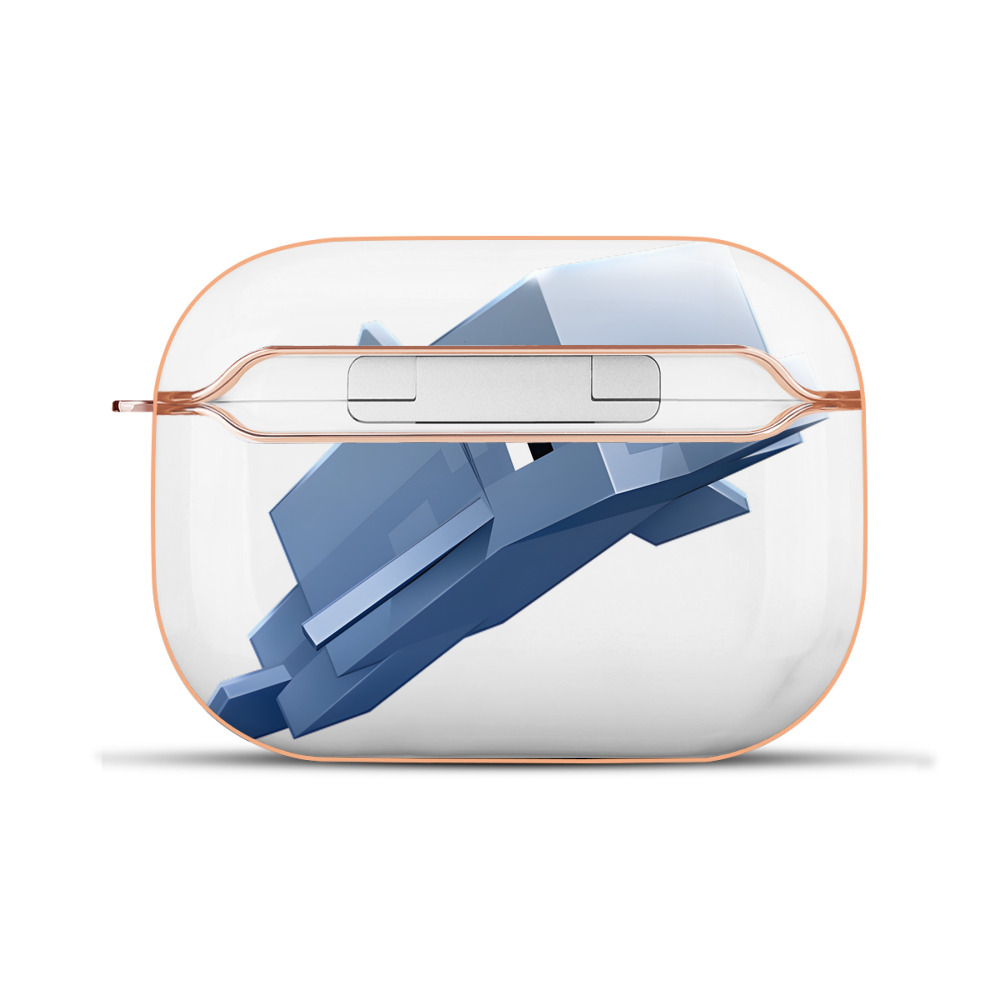（画像用） マインクラフト ブロックの世界 Minecraft MC Block world 【AirPods Pro用】ハードシェル保護ケース｜耐衝撃・防指紋・カラビナ付き商品仕様