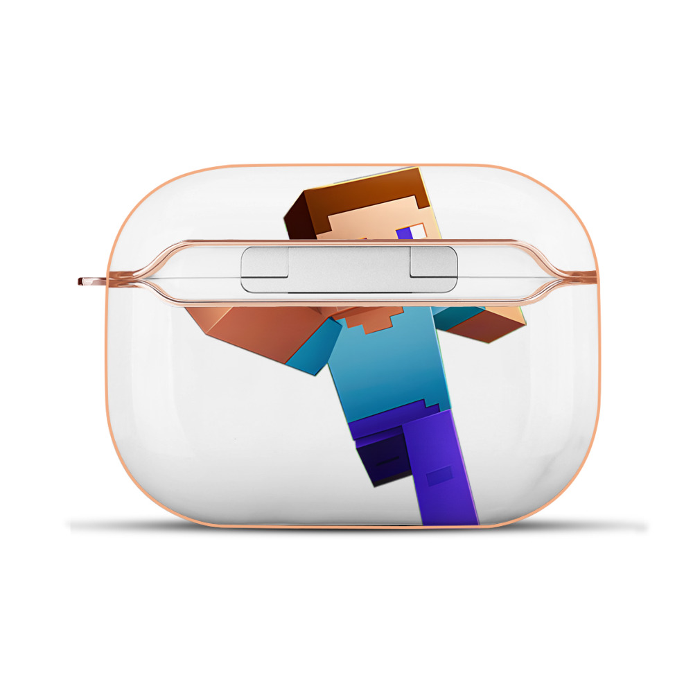 （画像用） マインクラフト ブロックの世界 Minecraft MC Block world 【AirPods Pro用】ハードシェル保護ケース｜耐衝撃・防指紋・カラビナ付き商品仕様