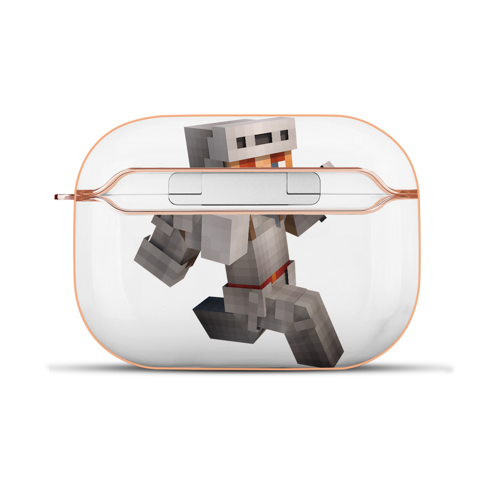 （画像用） マインクラフト ブロックの世界 Minecraft MC Block world 【AirPods Pro用】ハードシェル保護ケース｜耐衝撃・防指紋・カラビナ付き商品仕様